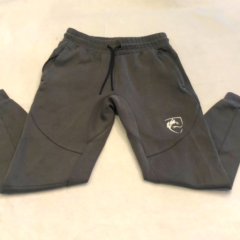 COPY - Alphalete men’s size small tapered sweatpants workout gray w pockets